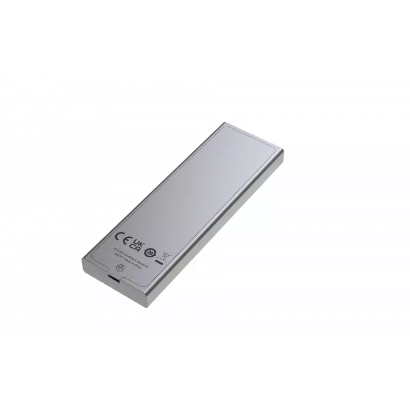 Lexar E6 Silver M.2 SSD korpusas, PCIe, USB 3.2 Gen 2 (10 Gbit/s), USB‑C, aliuminis, vienam M.2 iki 4 TB