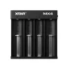 Įkroviklis XTAR MX4 4 lizdų universalus Li-Ion NiMH USB-C, juodas
