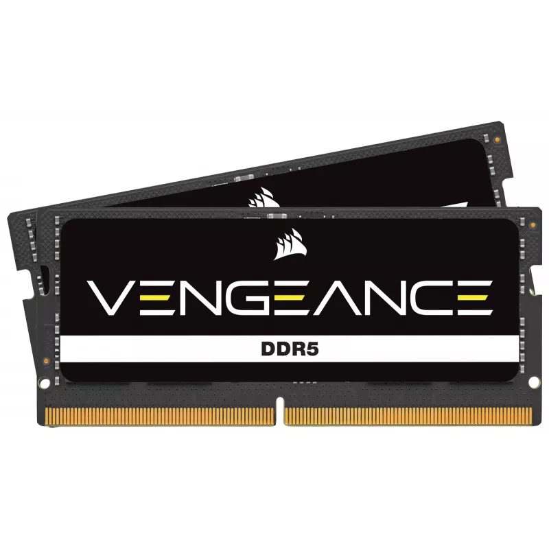 SO-DIMM 64 GB DDR5-5600 (2x 32 GB) Dual-Kit, Corsair Vengeance juoda