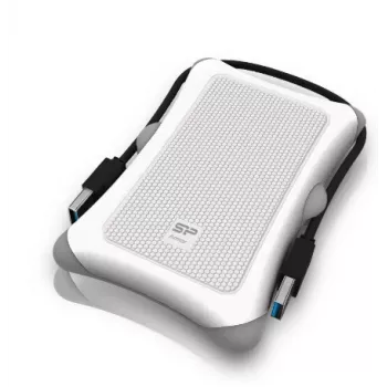 Išorinis HDD dėklas Silicon Power Armor A30 2.5 inch vieno disko, USB 3.2 Gen 1, baltas, plastikas/guma