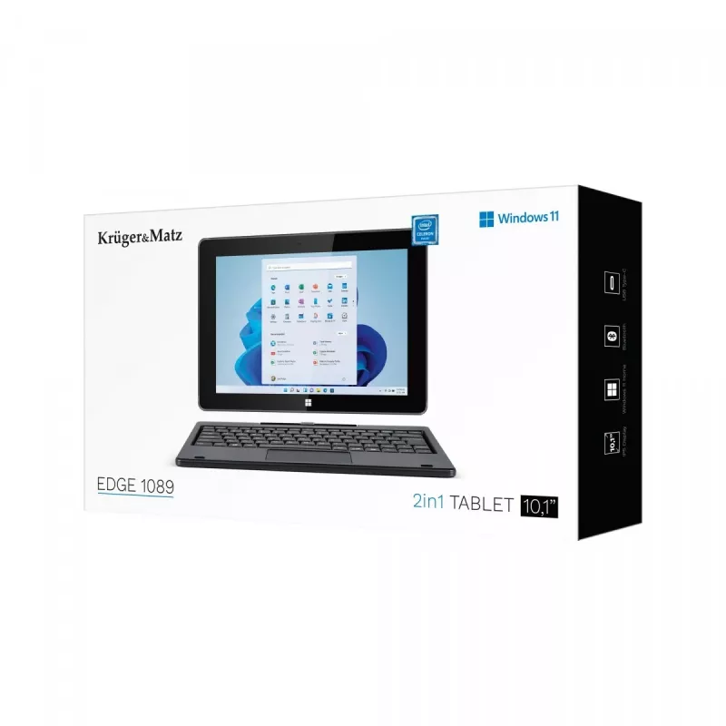 Krüger&Matz KM1089 planšetinis kompiuteris 8 GB DDR3 256 GB Intel® Celeron® N4020, Dual Core 25,6 cm (10.1 colio) Wi-Fi 5 (802.11ac) Win 11 PRO