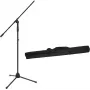 Mikrofono stovas Omnitronic MS-2A su boom rankena, juodas
