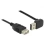 USB laidas DeLOCK 1m USB 2.0-A į USB 2.0-A juodas