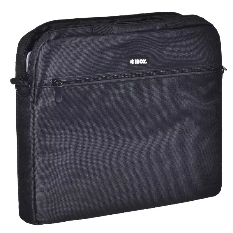 Dėklas nešiojamam kompiuteriui iBOX TN6020, 39,6 cm (15,6 colio), nailonas, juodas, su petneša