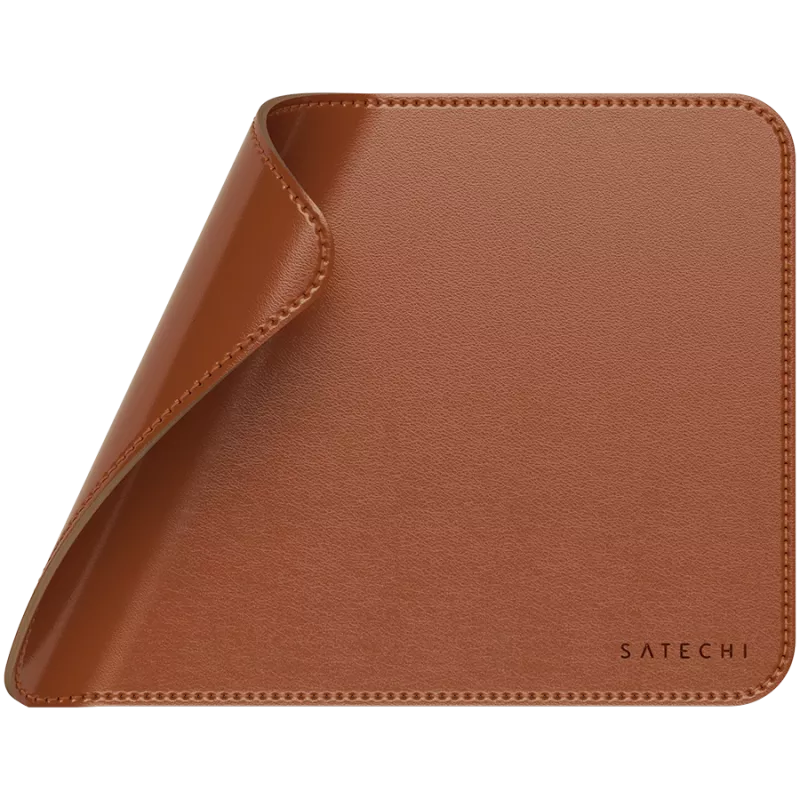 Satechi Premium pelių kilimėlis – veganiškos odos pelių kilimėlis (rudas)