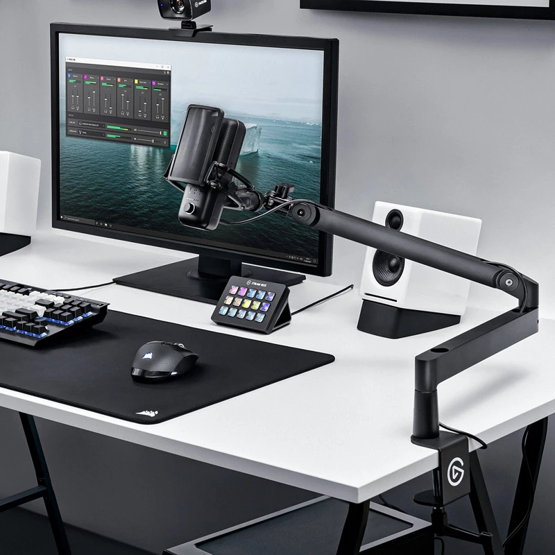 Laido stovas mikrofonui Elgato Wave Mic Arm LP, stalinis, juodas, 1,69 kg