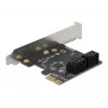 DeLOCK 90010 SATA PCI Express x1 kortelė, žemo profilio formato