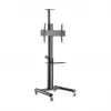 Grindinis TV stovas Gembird TVS-70T-02 37–70 col., 70 kg, VESA 200x200–600x400, pakreipiamas, reguliuojamas aukštis, ratukai