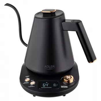 Adler AD 1349 Elektrinis virdulys su ilgu snapeliu 1,0 l Juodas