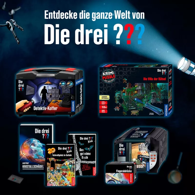 Die drei Agentenbrilė, Detektyvo rinkinys