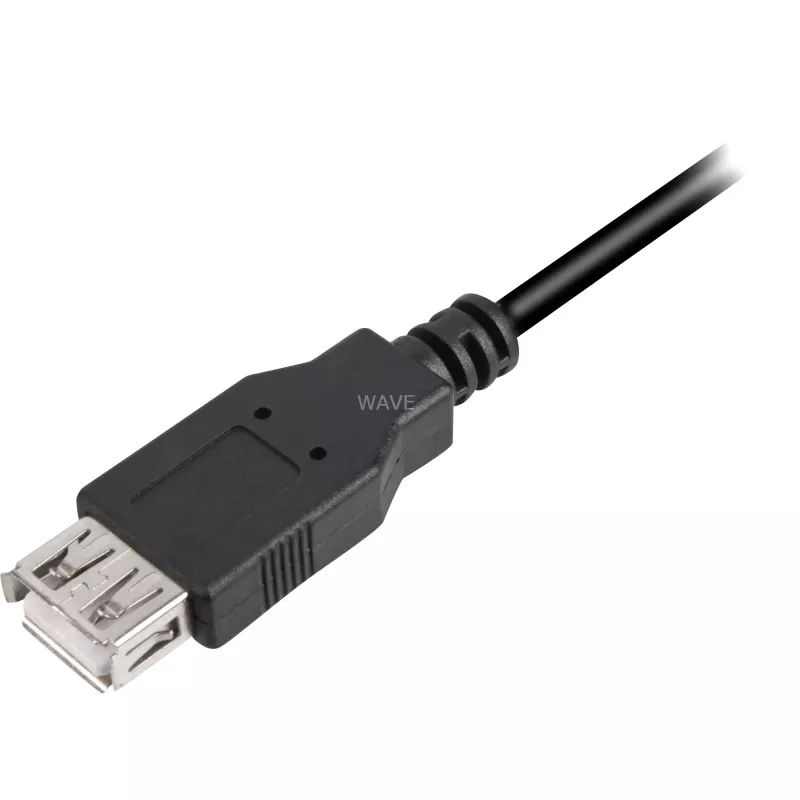 USB laidas Sharkoon USB 2.0 0,5 m juodas