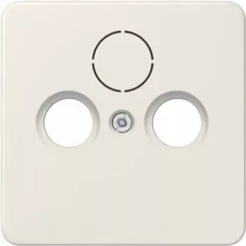 JUNG 561SAT dengiamoji plokštelė antenos lizdui ST550 DIN45330 ir SAT-TV-Std., balta