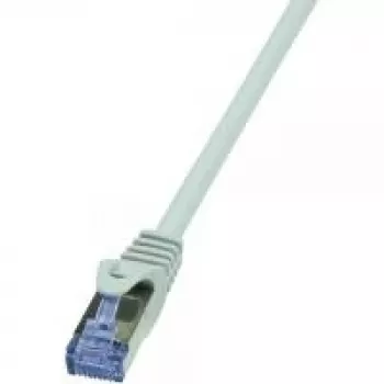 Tinklo laidas LogiLink 0,25 m RJ-45 Cat6a pilkas