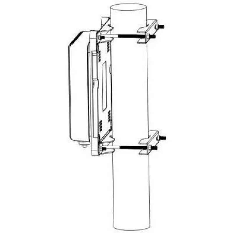 ALLNET ALL-SGO83-Pole-Kit nevaldomas lauko komutatorius, 3 prievadų Gigabit, 100W, su stulpo montavimo rinkiniu