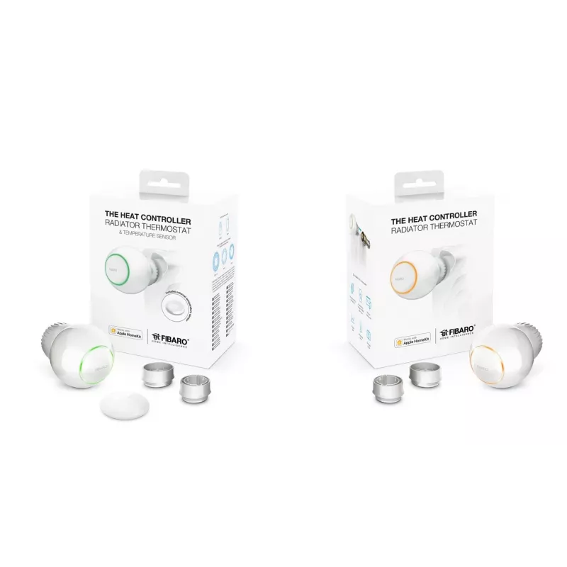 Fibaro The Heat Controller Starter Pack ZW5 EU termostatas Z-Wave Baltas