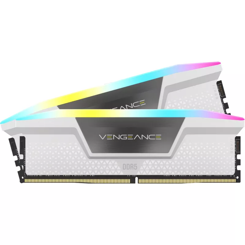 Corsair Vengeance RGB 32 GB DDR5-6400 (2x 16 GB) dviejų modulių rinkinys, balta, CMH32GX5M2B6400C32W