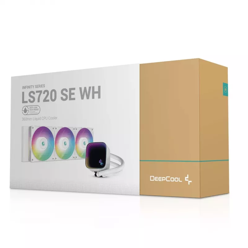 DeepCool LS720 SE WH procesoriaus skysčio aušintuvas 360 mm baltas