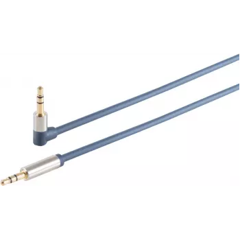 3,5 mm garso laidas ShiverPeaks 30821-MHQ chromuotas metalinis plonas laidas 0,75 m