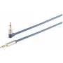 3,5 mm garso laidas ShiverPeaks 30821-MHQ chromuotas metalinis plonas laidas 0,75 m