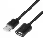 USB ilginimo laidas AM-AF 1,8 m juodas
