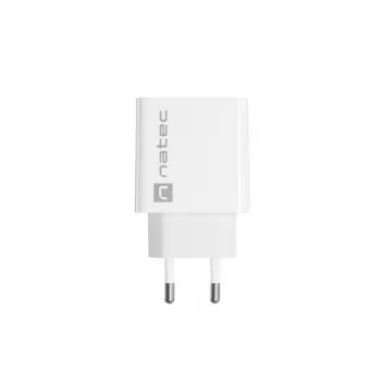 USB-C greitasis įkroviklis NATEC RIBERA 12V 20W Quick Charge 3.0 Baltas