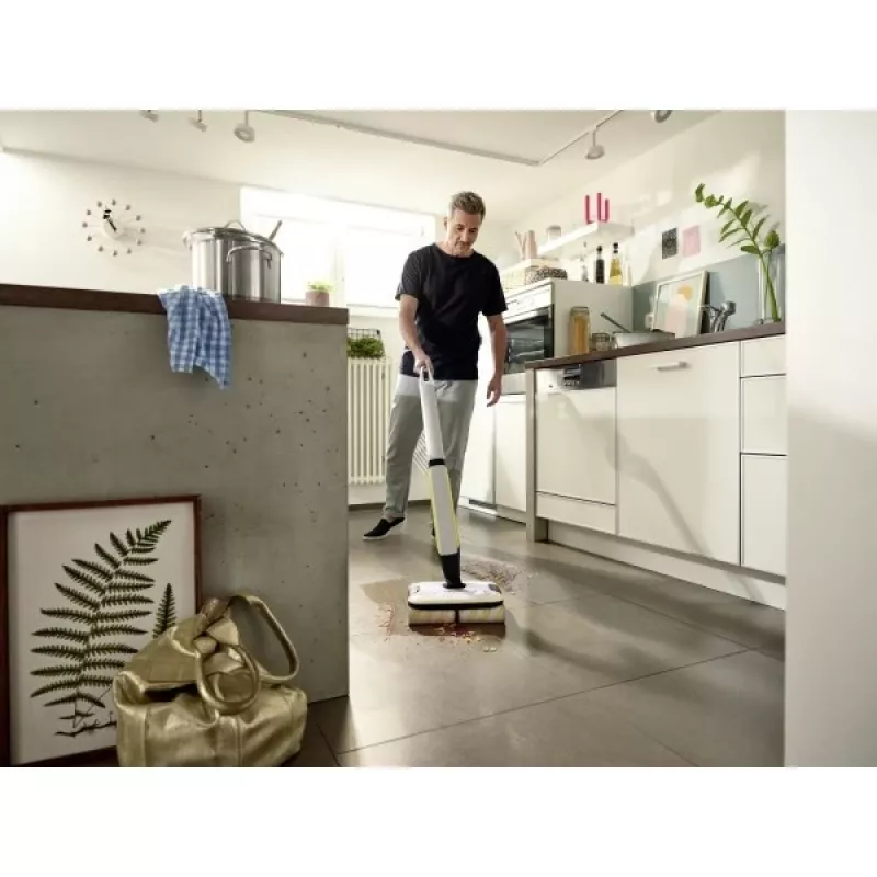 Kärcher FC 7 CORDLEY belaidė elektrinė šluota, baterija, be maišelio, juoda, balta, geltona, 2.85 Ah