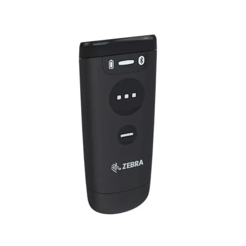 Nešiojamas brūkšninių kodų skaitytuvas Zebra CS60 1D/2D LED belaidis IP65 juodas, Bluetooth/USB, 100 m atstumas, 83 g