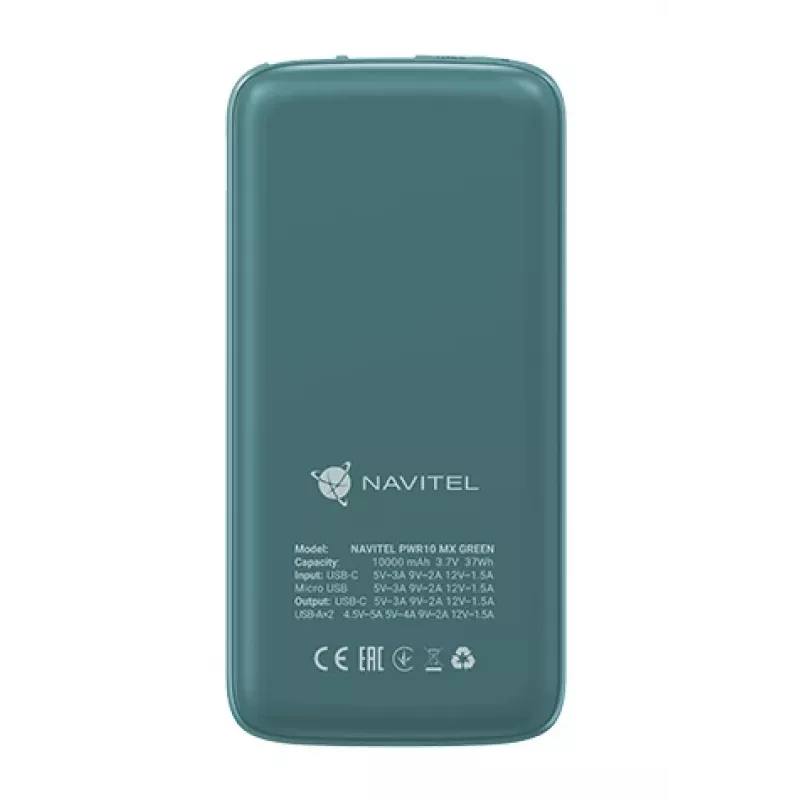 Navitel PWR10 MX GREEN Power Bank 10000 mAh