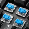 SHARKOON PureWriter RGB žaidimų klaviatūra, juoda, FR išdėstymas, Kailh Choc Low Profile Blue