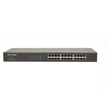 TP-Link TL-SG1024 24 prievadų gigabitas tinklo jungiklis (nesudėtingas, montuojamas į stelažą, 1U)