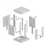Sieninis stovas Lanberg WF11-3304-10S 4U pilkas 30 kg talpa