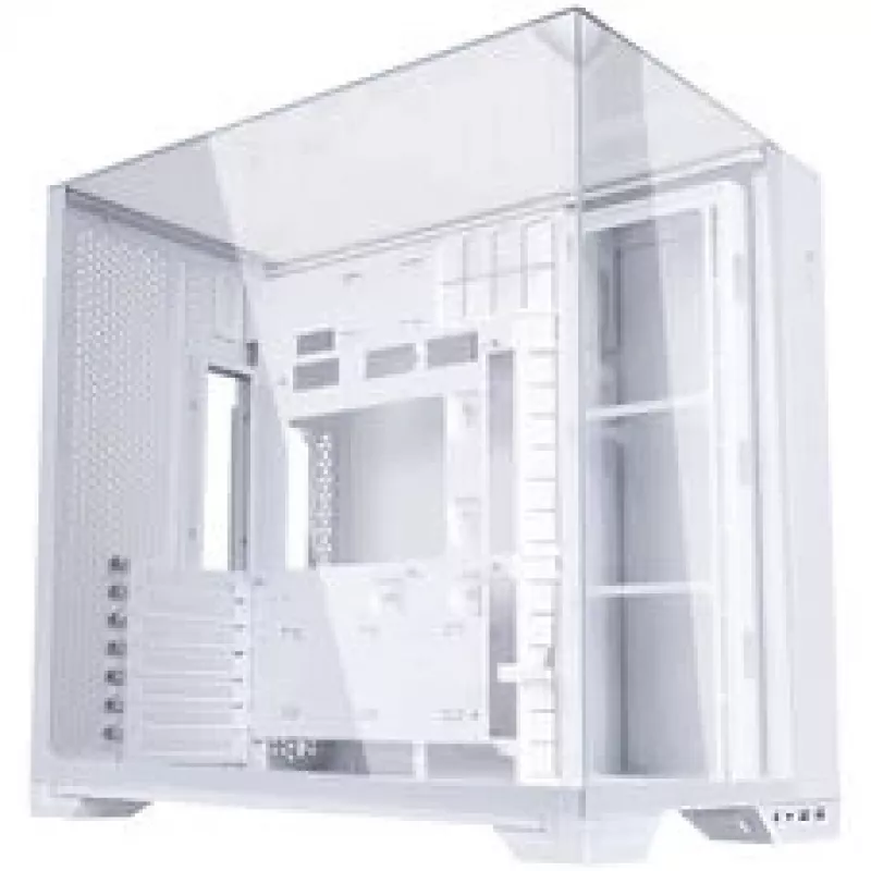 Lian Li O11 Vision Compact - Baltas + 3x UNI FAN SL-INF 120 ARGB Reverse Blade PWM Ventiliatorius - 120mm (su valdikliu)
