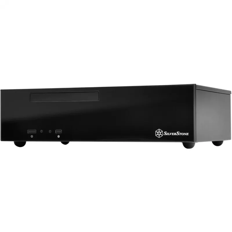 SilverStone MILO ML09 - Stacionarus kompiuterio korpusas - Mini-ITX - be maitinimo šaltinio (SFX12V) - Juodas - USB/Garsas (SST-ML09B)