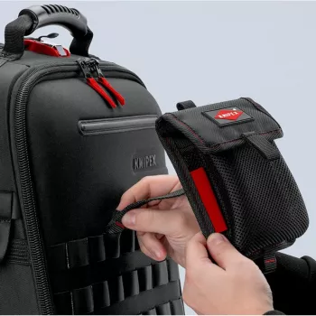 Knipex Modular Bag 00 19 50 LE juoda/raudona, tuščias, modulinis įrankių krepšys