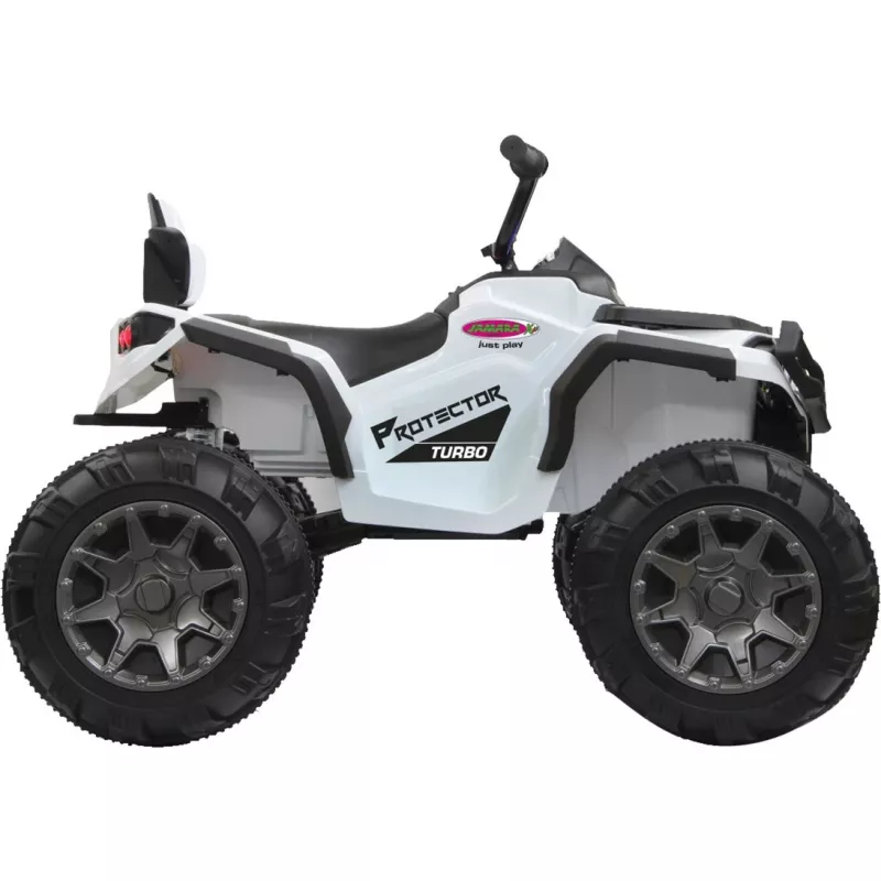 Vaikiškas keturratis Ride-on Protector Quad, baltas, 12 V