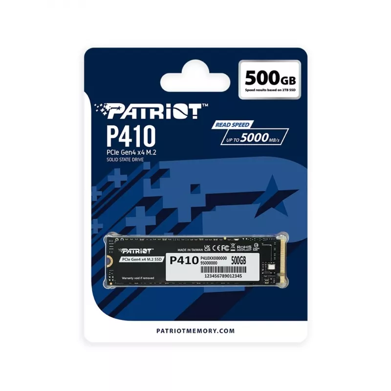SSD diskas Patriot 500GB M.2 PCIe 4.0 P410