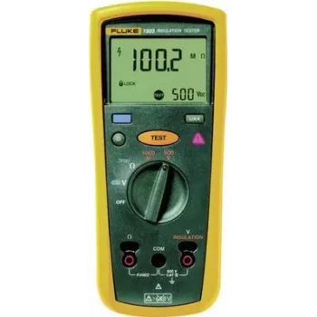 Fluke 1503 izoliacijos testeris - pilka/geltona - 600 V - 1 µF - 0,01 - 2000 MΩ - 20% - 0,5 s (2427883)
