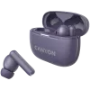 Canyon CNS-TWS10PL Ausinės ir ausinių rinkinys Tikras belaidis stereogarsas (TWS) Į ausį Skambučiai/muzika/sportas/kasdienis naudojimas USB Type-C Bluetooth Violetinė (CNS-TWS10PL)