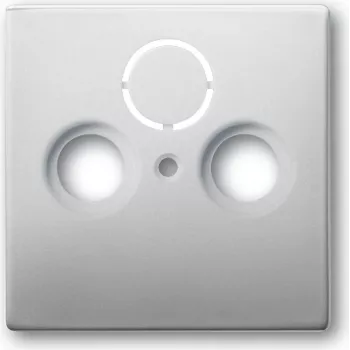 BUSCH JAEGER 1743-866 - SAT + TV + Radio lizdas - Baltas - Blizgus plastikas
