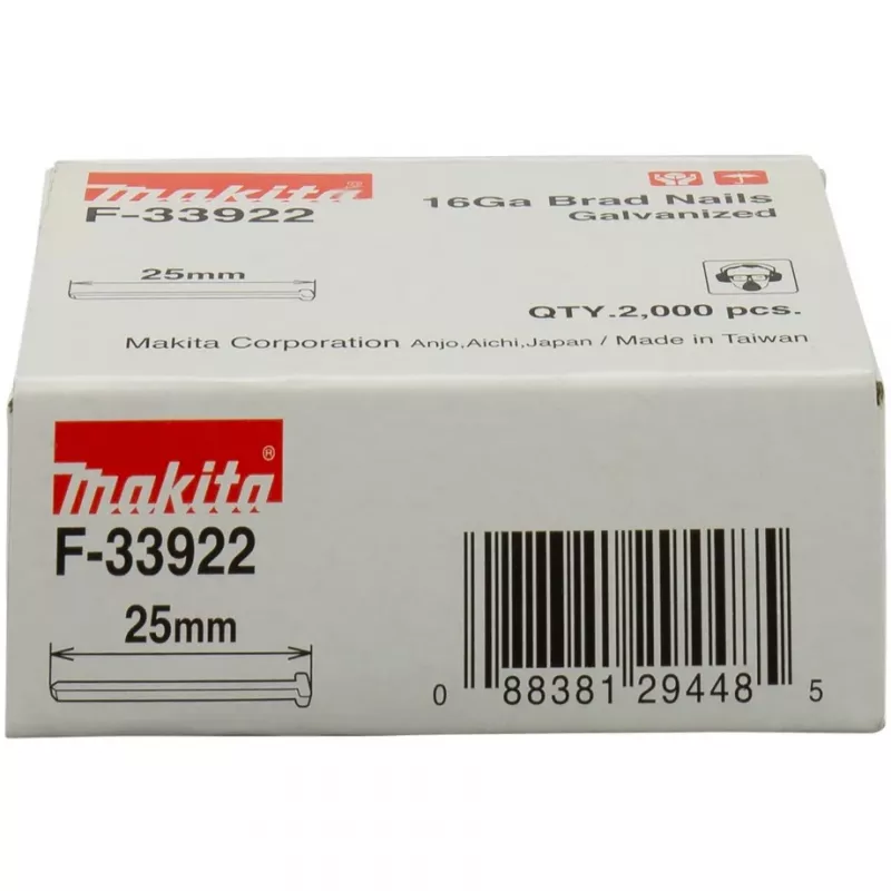 Makita kaiščių vinys – 2000 vnt. – 2,8 mm – Ilgis 25 mm