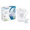 Vandens filtro ąsotis BRITA Marella su Maxtra Pro kasetėmis, 2,4 L, baltas, ergonomiška rankena