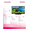 Toshiba 43UV3F63DG 43 colių LED televizorius su 4K raiška