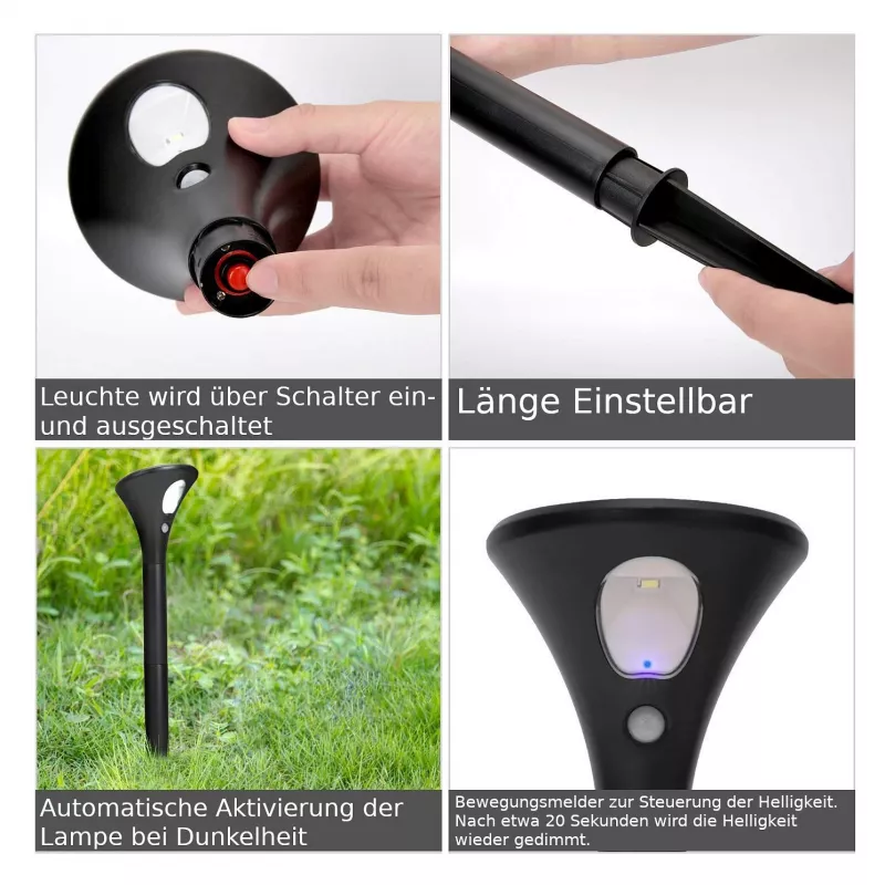 Synergy 21 LED sodo saulės baterijų lempa (2 vienetų rinkinys)