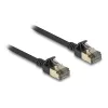 Tinklo kabelis DeLOCK RJ45 Cat.8.1 F/FTP Slim Pro 5m Juodas
