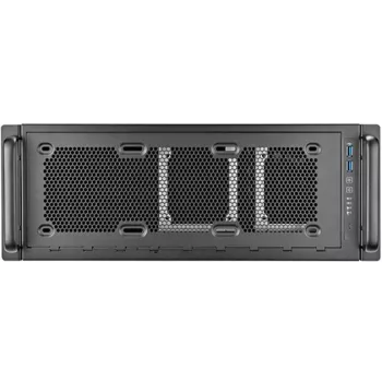Rackmount korpusas 4U SILVERSTONE RM45-360 – 4U važiuoklė, tinka ATX pagrindinėms plokštėms, stelažinis