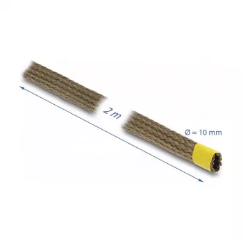 DeLOCK Pintas apsauginis vamzdelis iš bazalto pluošto 2 m x 10 mm ruda