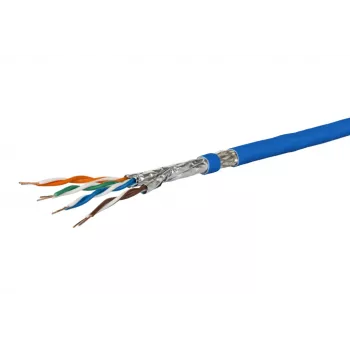 Tinklo kabelis Metz Connect 1308427B34145 Cat7a S/FTP mėlynas 100m