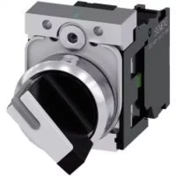 Siemens 3SU1150-2BF60-1BA0 elektrinis pavara, juoda, metalinė