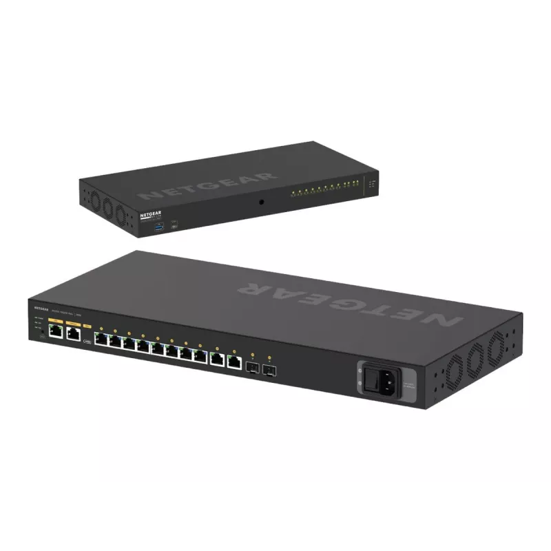 NETGEAR M4250-10G2XF-PoE+ valdomas L2/L3 gigabitinio eterneto (10/100/1000) jungiklis su PoE+ 1U juodas