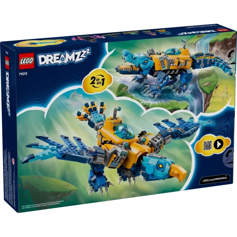 LEGO DREAMZZZ 71512 Krokodilo povandeninis laivas